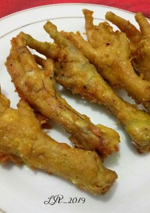 Foto resep Ceker Goreng Empuk Renyah Pedas