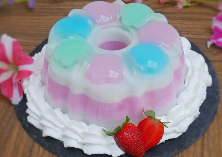 Resep Pudding Santan Cantik Simple | Resep Membuat Pudding Santan Cantik Simple Yang Lezat Sekali