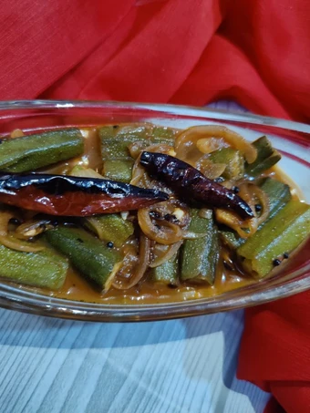 Recipe Title - Khatti Meethi Bhindi which Delicious