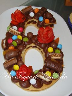 Una foto de Tarta adikosh tendencia 2018 con ganache de nutella