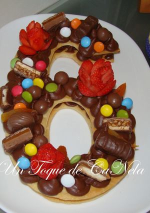 Una foto de Tarta adikosh tendencia 2018 con ganache de nutella