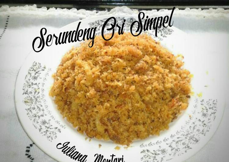 Bahan Serundeng Ori simpel | Cara Membuat Serundeng Ori simpel Yang Sempurna