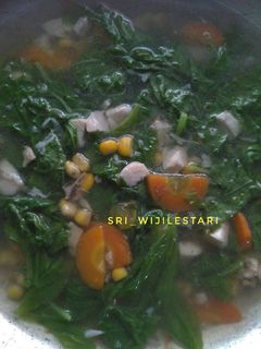 Foto resep Sup Ayam Bayam