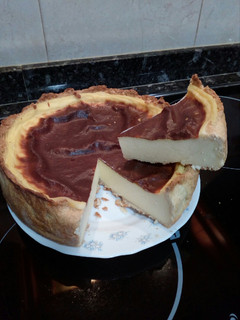 Una foto de Flan pastelero