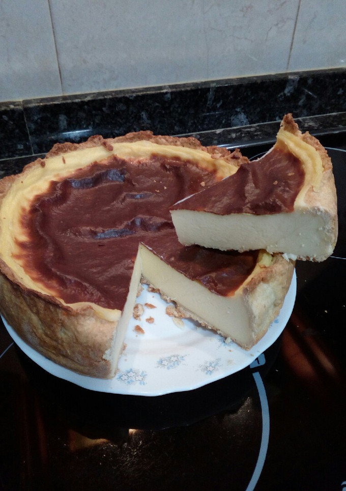 Una foto de Flan pastelero