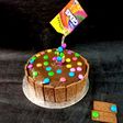 Biscuit chocolate gems cake