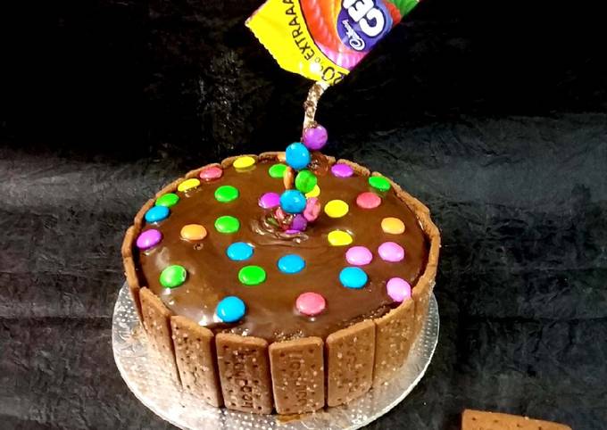 Easiest Way to Make Homemade Biscuit chocolate gems cake