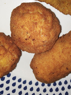 Una foto de Croquetas de Zapallo y Boniato Zanahoria
