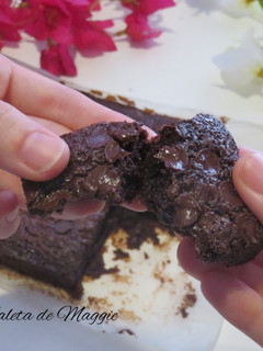 Una foto de Brownie de chocolate
