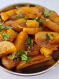 Onion potato chips stir fry shak