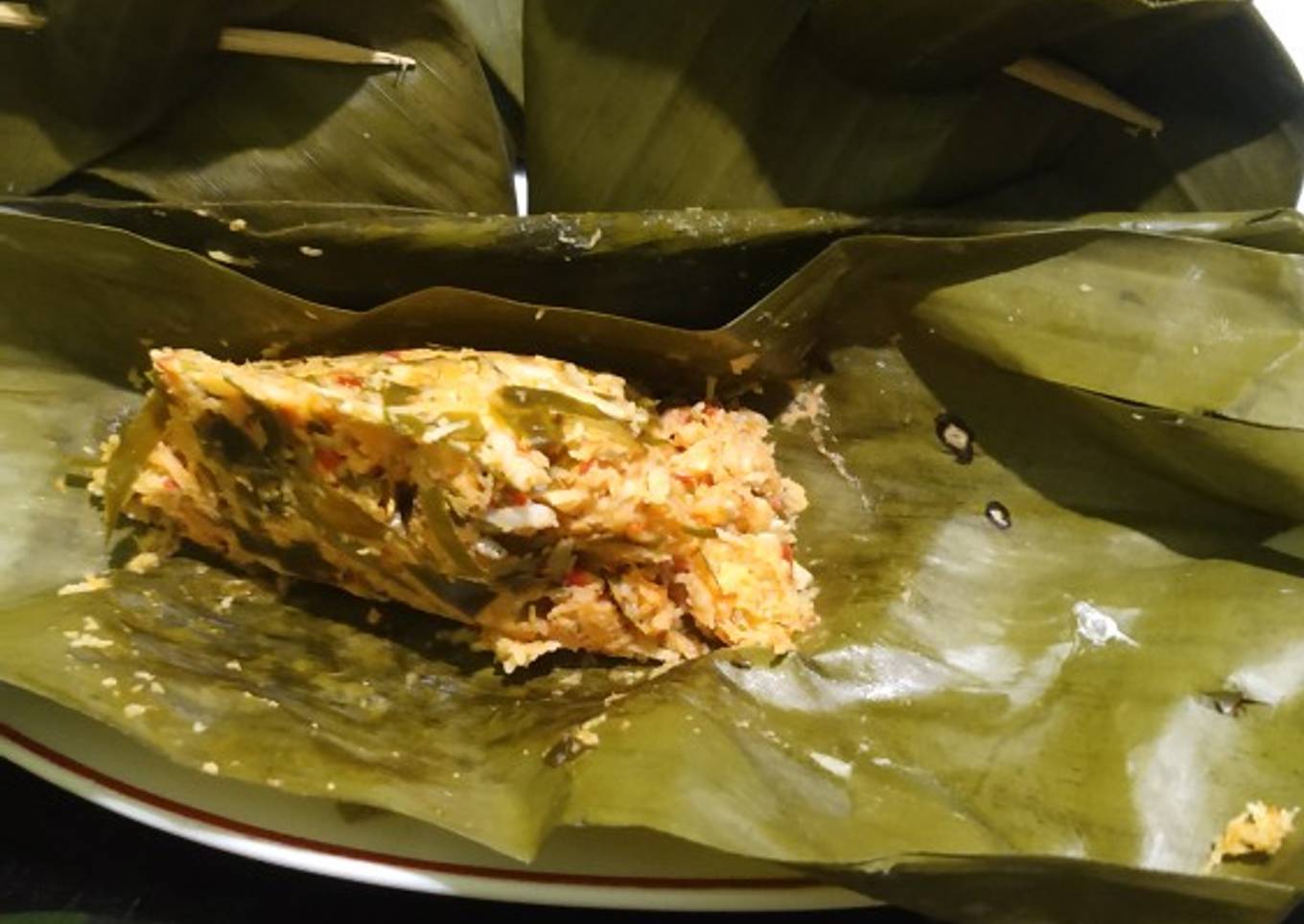 Botok lamtoro teri tempe
