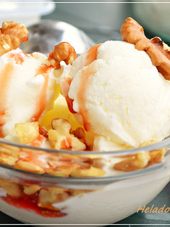 Una foto de Helado de yogur griego