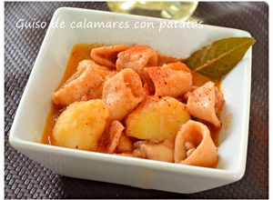 Foto principal de Guiso de calamares con patatas (Thermomix)