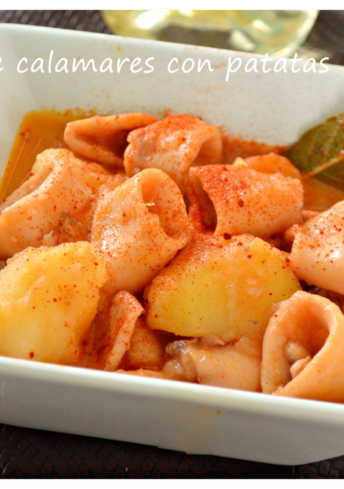 Una foto de Guiso de calamares con patatas (Thermomix)