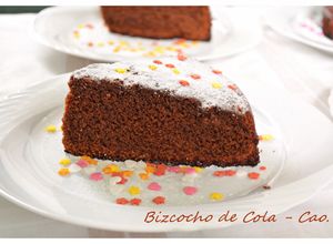Una foto de Bizcocho de Cola-Cao