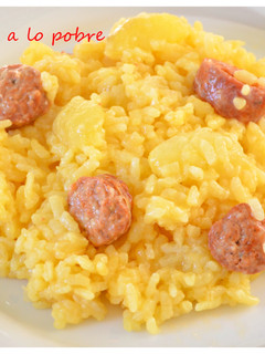 Una foto de Arroz a lo pobre