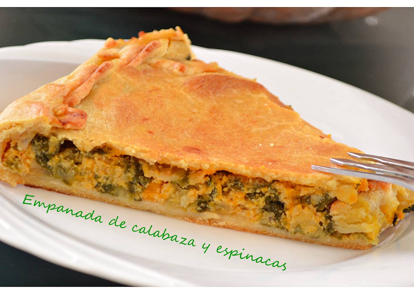 Empanada de calabaza y espinacas