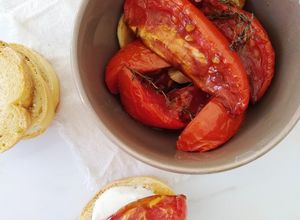 Una foto de Tomates confitados