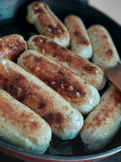 Фото Курячі ковбаски з сиром🧀.