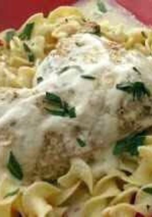 A picture of QUICK CREAMY CHICKEN^Noodles.