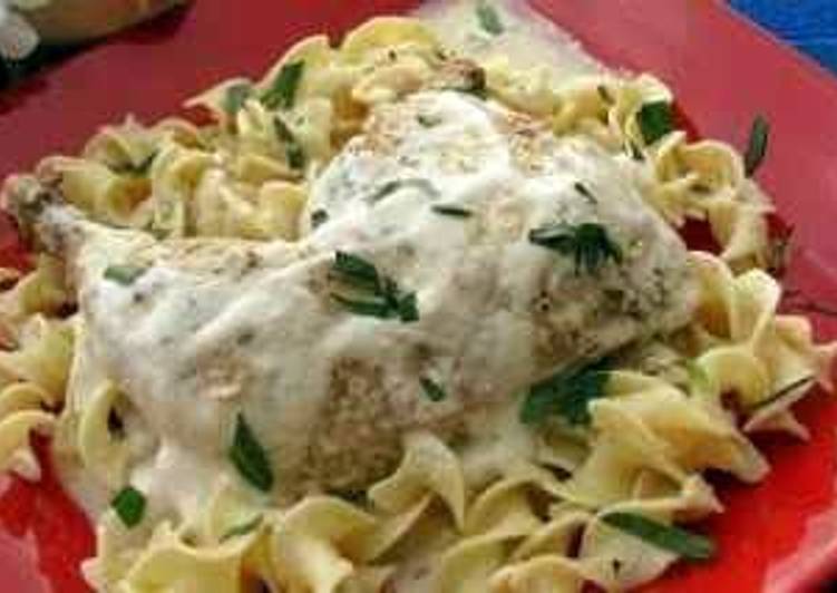 Step-by-Step Guide to Make Perfect QUICK CREAMY CHICKEN^Noodles
