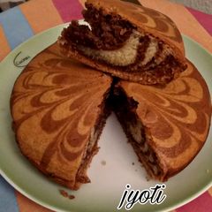 Eggless Marble Cake A picture of Eggless Marble Cake.
