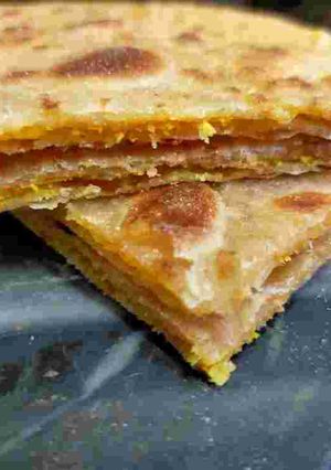 A picture of Sattu Paratha.