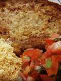 Contra Filé empanado com farinha de rosca com queijo Parmegiano