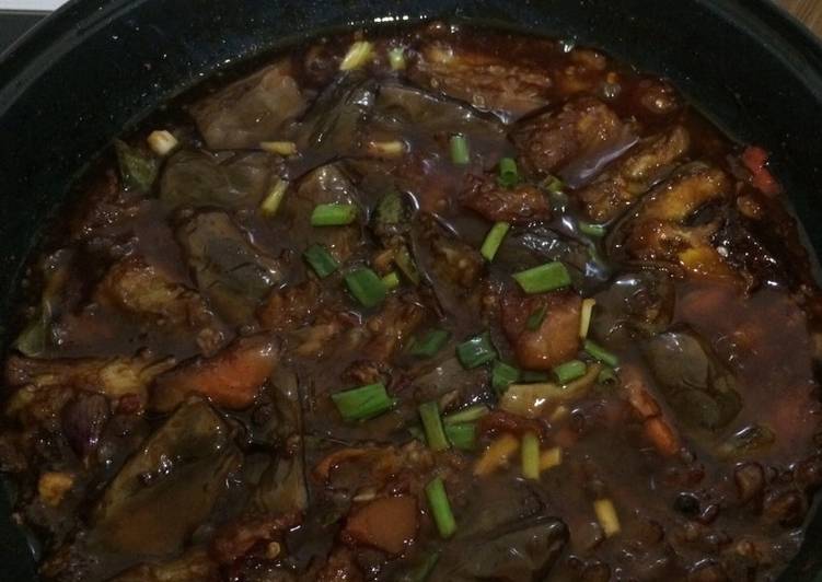 Balado terong gula merah pedas