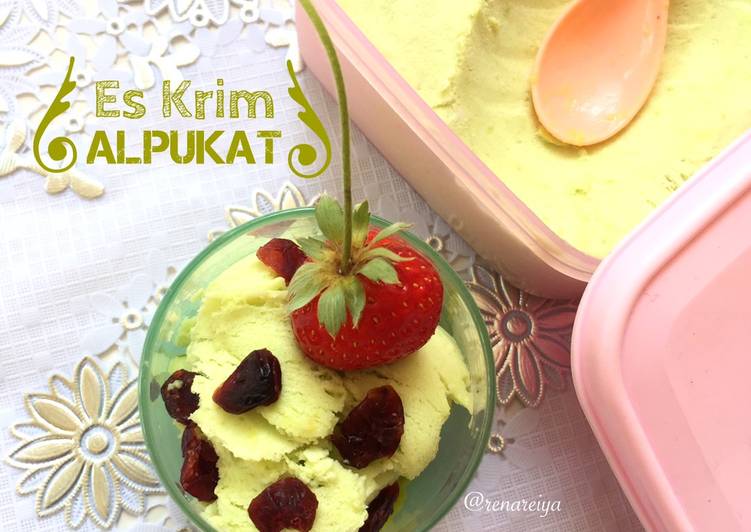 Cara mengolah Es Krim Alpukat🥑 mantap