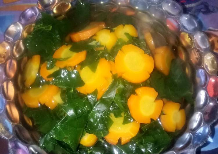 Sayur bening katuk dan wortel