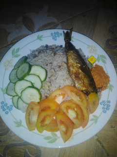 A picture of Beans and rice.