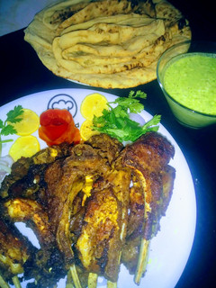 A picture of Steamed and fry mutton chops.