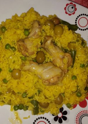 Una foto de Arroz barbacoa