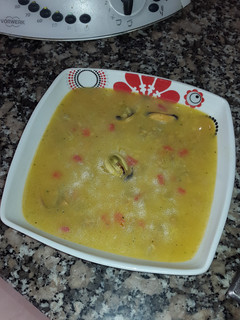 Una foto de Sopa de marisco