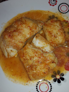 Una foto de Bacalao de pimientos