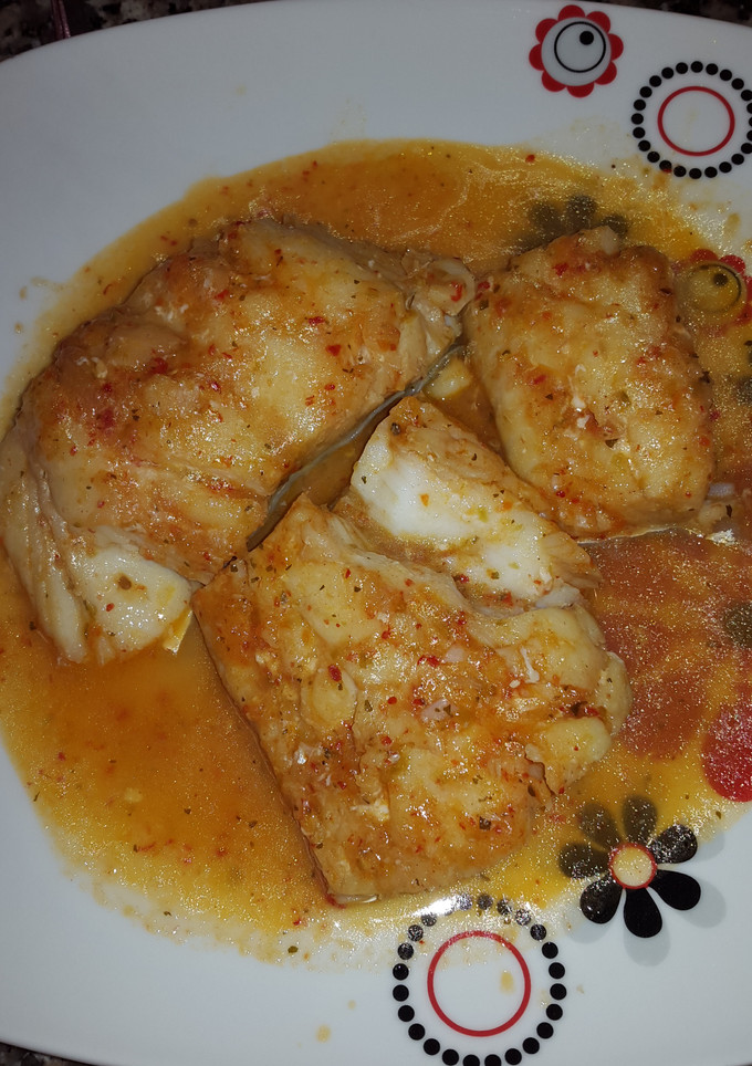 Una foto de Bacalao de pimientos