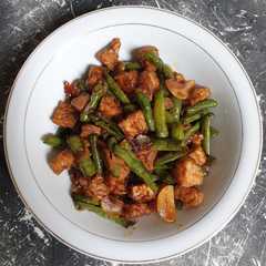 Orek tempe kacang panjang-レシピのメイン写真