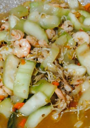 Foto resep 21. Tumis Labu Air Udang Pedas