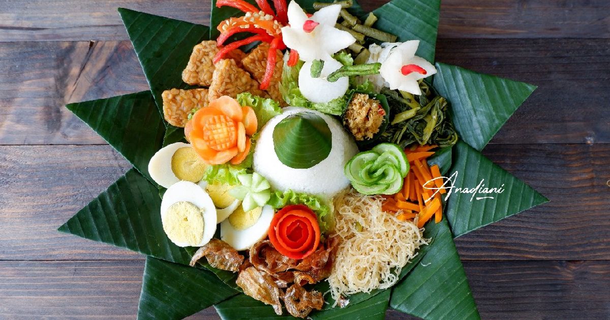 Tumpeng urap versi mini (Tumini Urap)