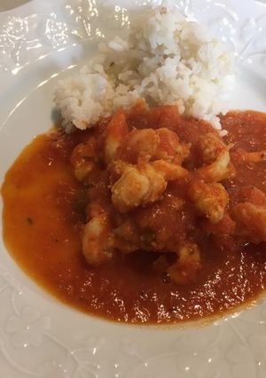 Une photo de Crevettes au Curcuma