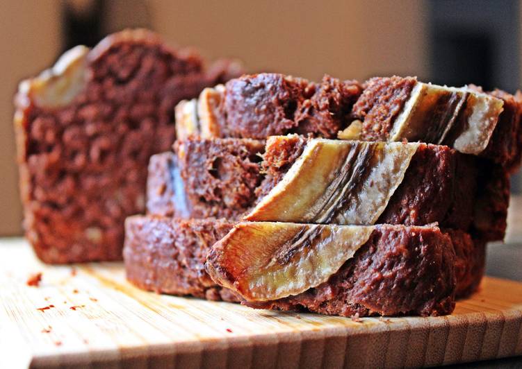 Bizcocho de plátano y cacao (Banana bread)