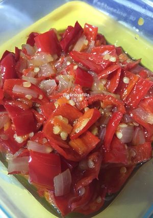 Foto resep Sambalado dendeng paru/ daging
