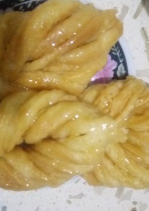 صورة لوصفة قريوش السنبلة من بقايا عجينة بقلاوة