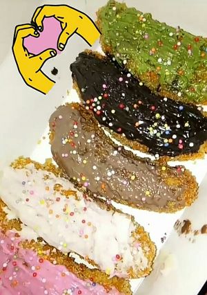 Foto resep Rainbow banana //(7)