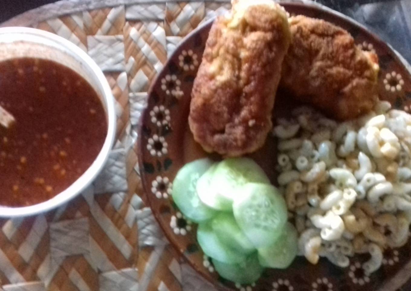 Pechugas rellenas de jamón y queso crema 😋