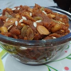 A picture of Amritsari gur ka halwa.
