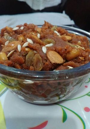 A picture of Amritsari gur ka halwa.