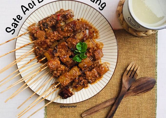 Anti Ribet, Membuat Sate Aci Bumbu Kacang Enak