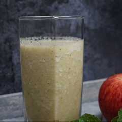 A picture of Banana Apple Mint Smoothies.